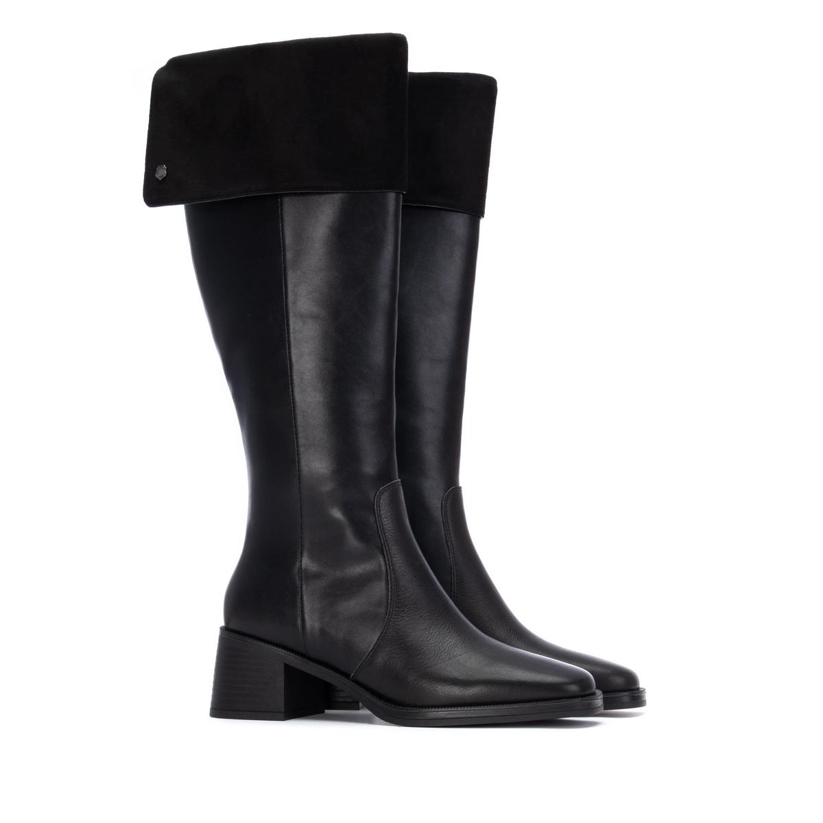 Botte Talon Décontractée Fermeture éclair noir, CARMELA