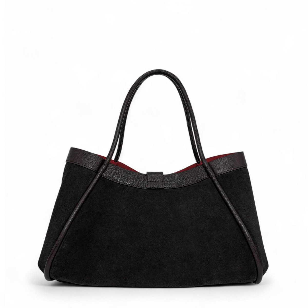 Cabas bowler bi-matière ABERDEEN noir, OH MY BAG