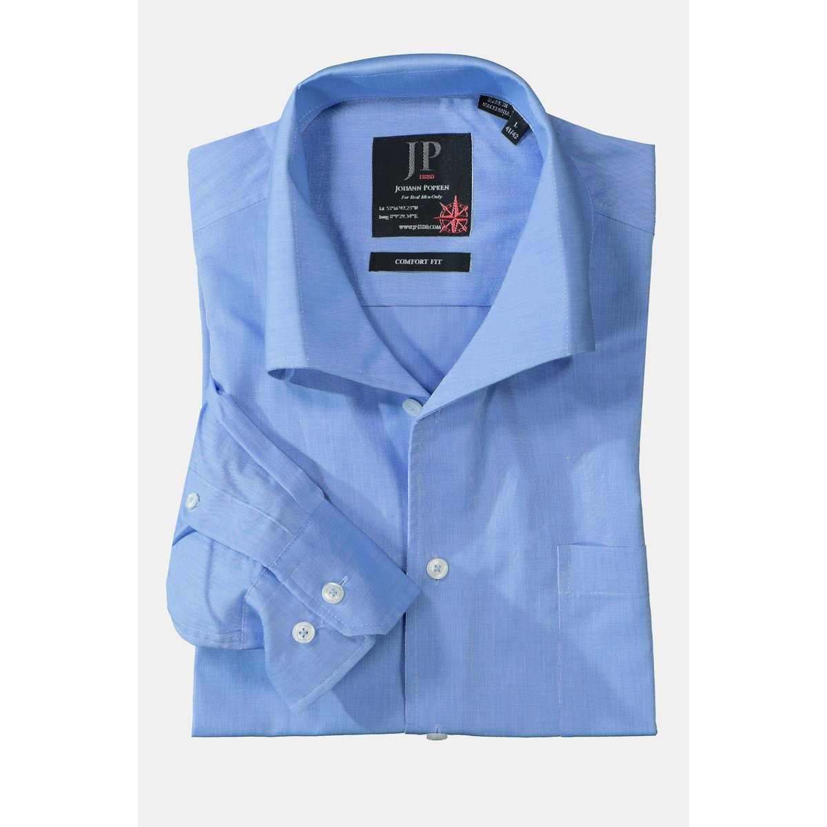Chemise Business à col Vario bleu clair, JP1880