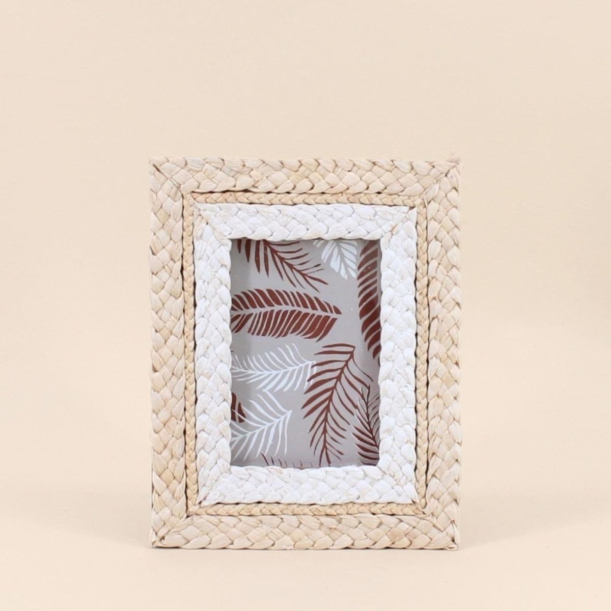 Cadre photo en corde de maïs 25x20cm naturel, ORNAMI