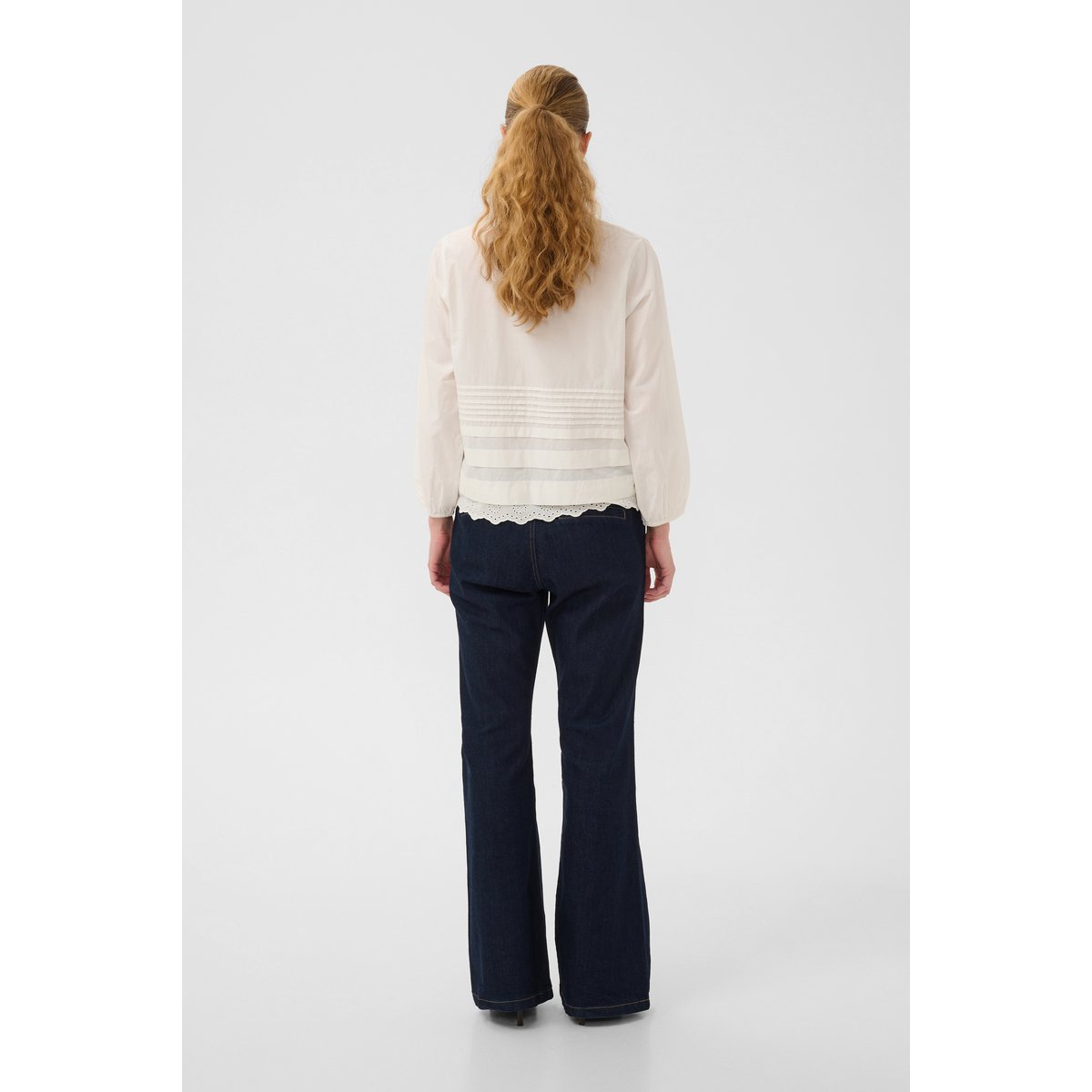Blouse à manches longues blanc spring gardenia, CULTURE
