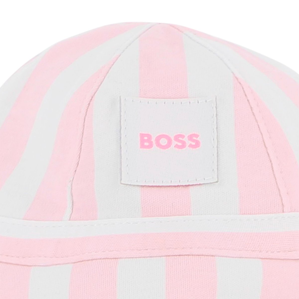 Bonnet à liens blanc, BOSS KIDSWEAR