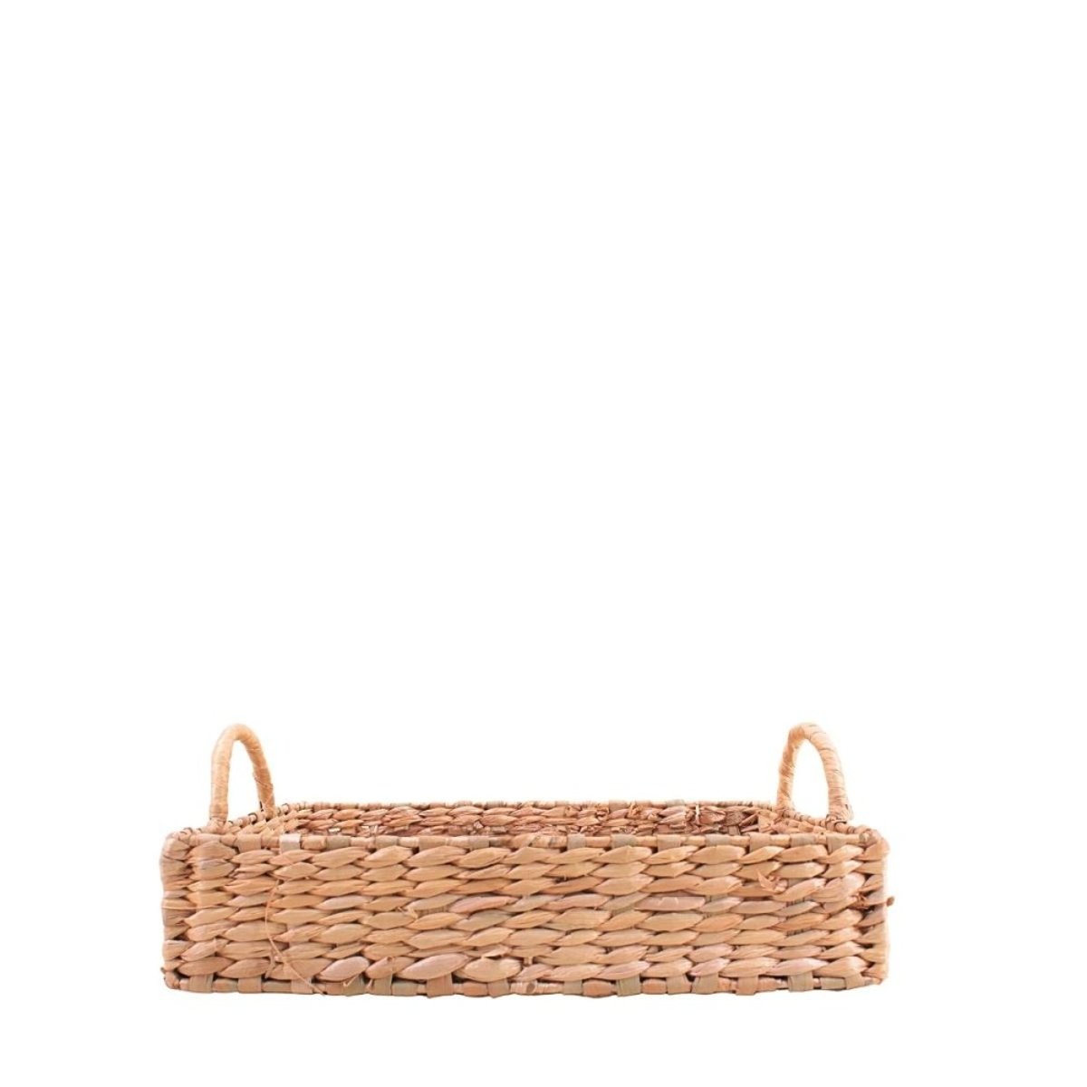 Plateau avec poignées en fibres naturelles 33x25cm naturel, ORNAMI
