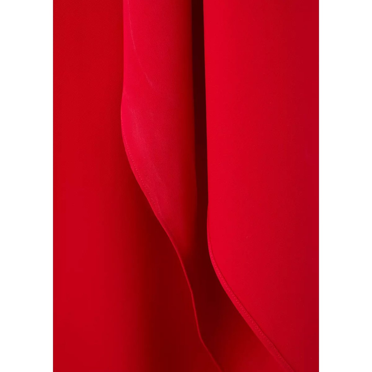 Robe asymétrique foulard rouge, MANGO