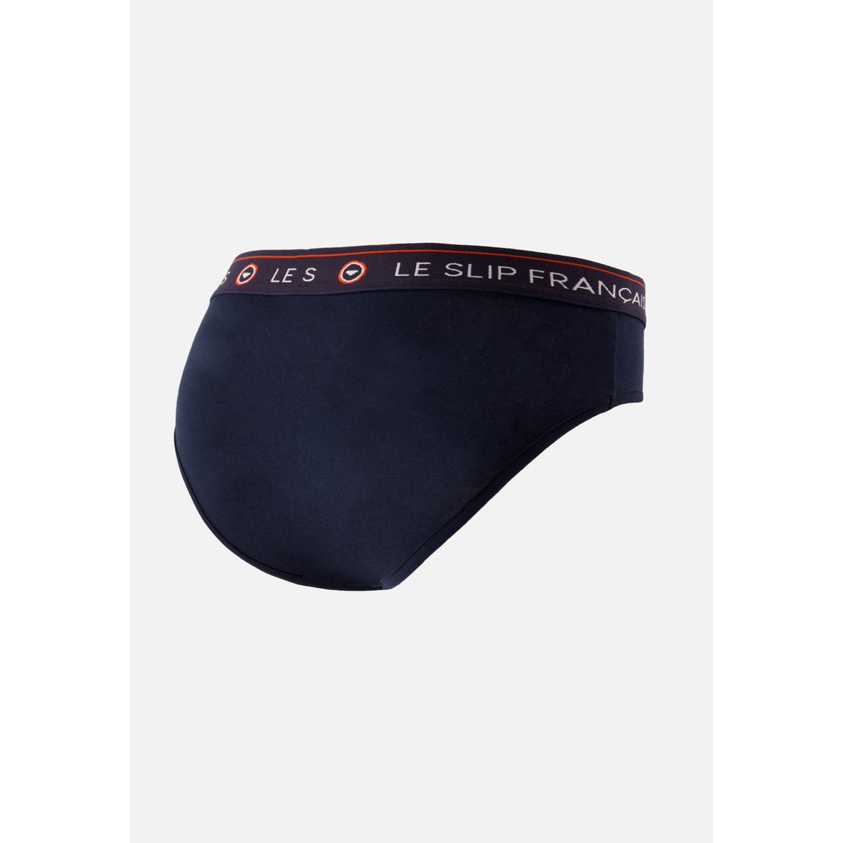 Culotte taille haute marine en coton Rieuse marine brodé cœur maman, LE SLIP FRANCAIS