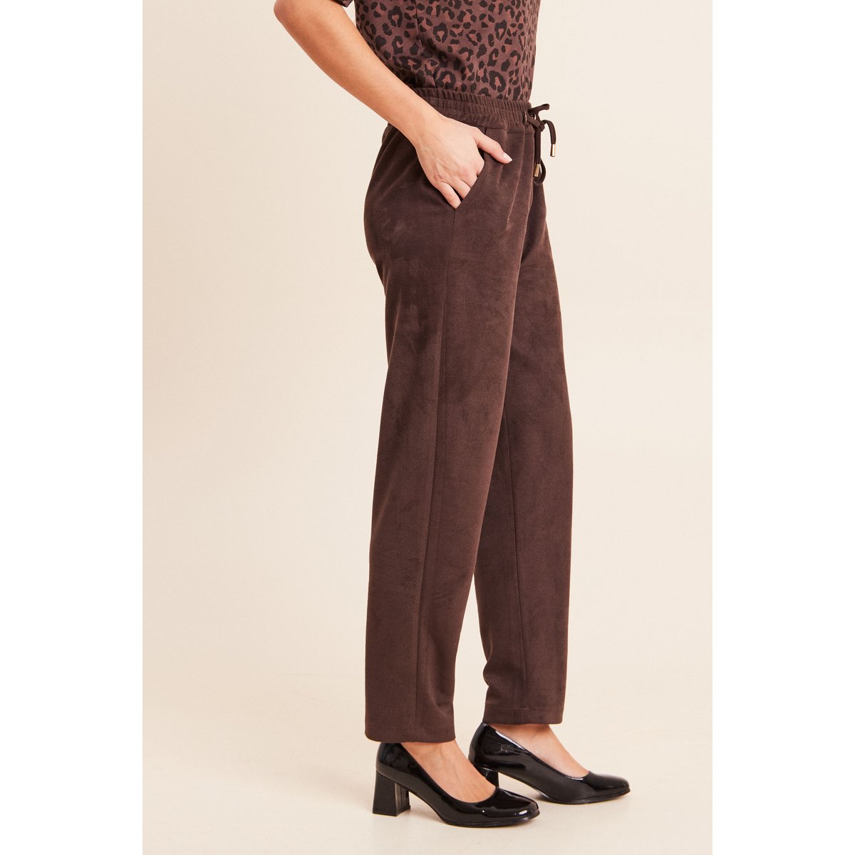 Jogging aspect daim marron foncé, BREAL