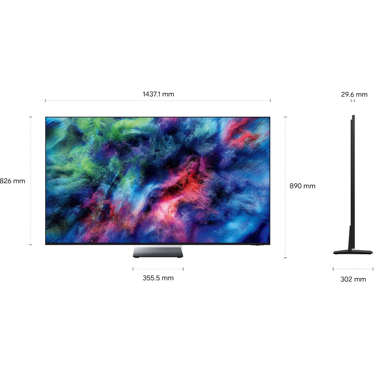 TV RGB TMR65R95H (2026) 65" (163 cm) 4K - Smart TV IA, anti-reflet, Micro RGB (couleurs ultra-détaillées) couleur unique, SAMSUNG