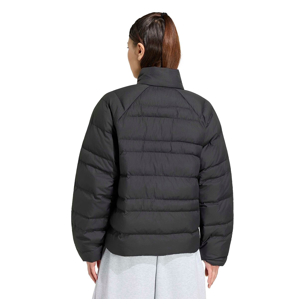 Doudoune courte fermeture zippée, plein hiver noir, ADIDAS SPORTSWEAR