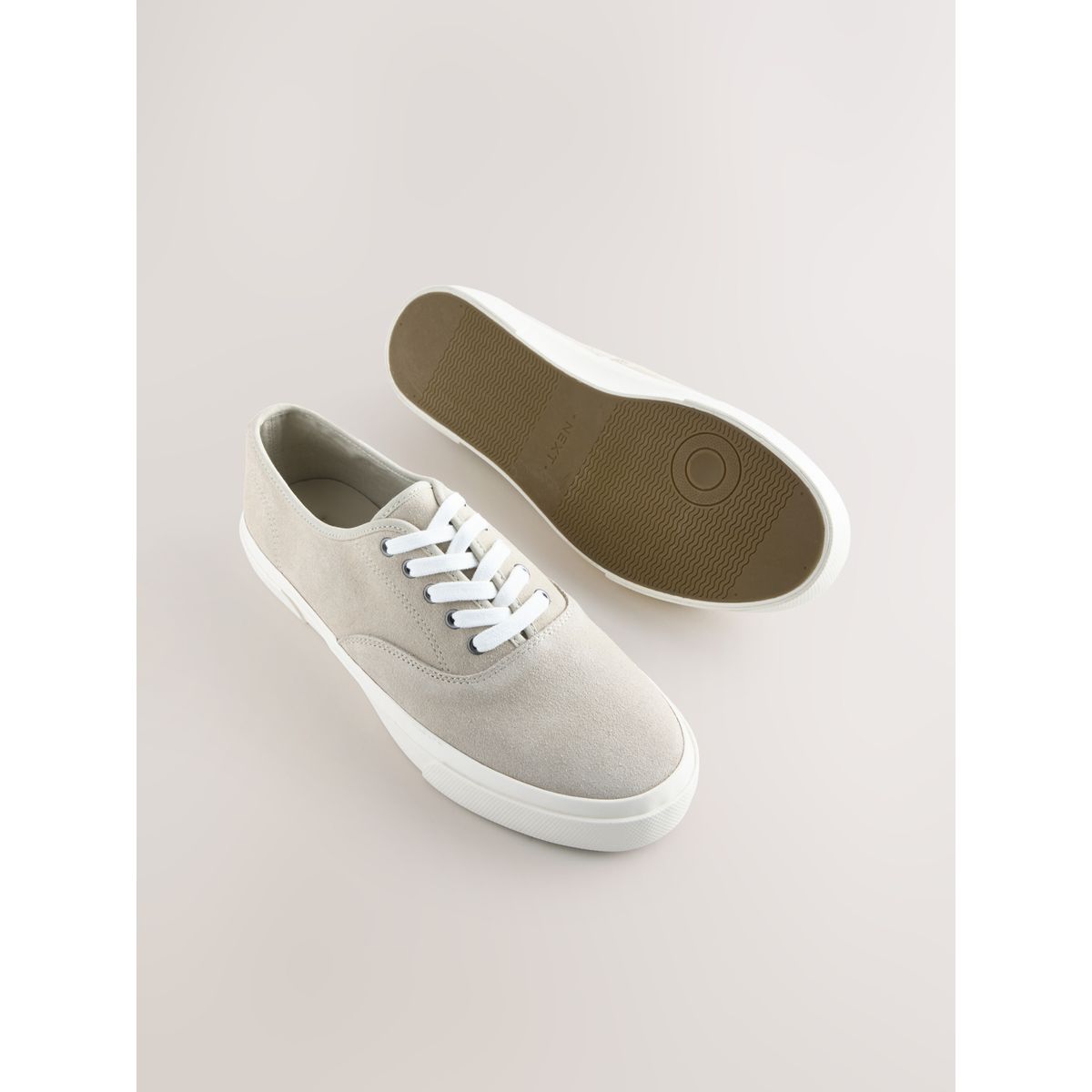 Chaussures en daim n. premium gris, NEXT