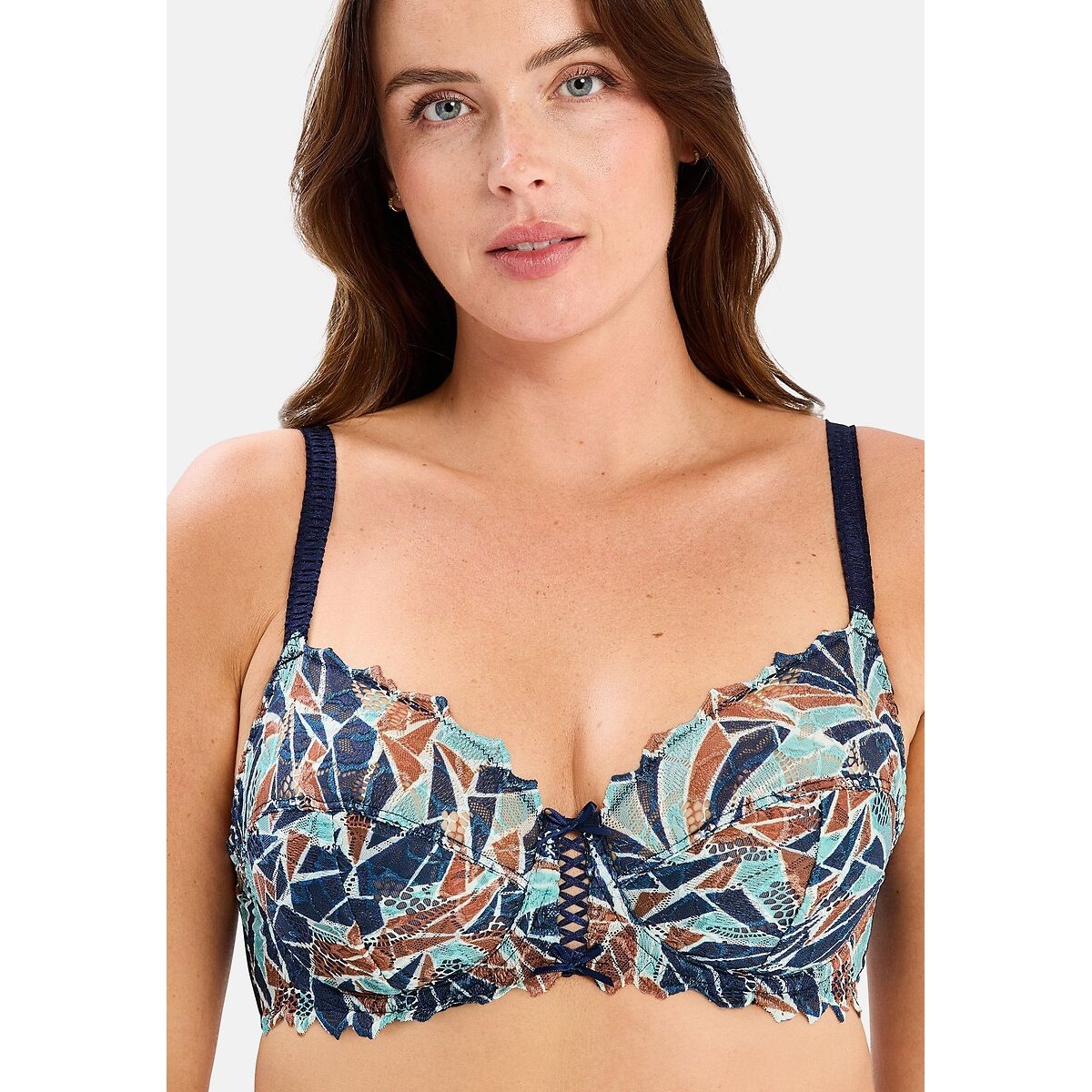 Soutien-gorge classique à armatures ARUM MOSAIC bleu/vert/beige, SANS COMPLEXE