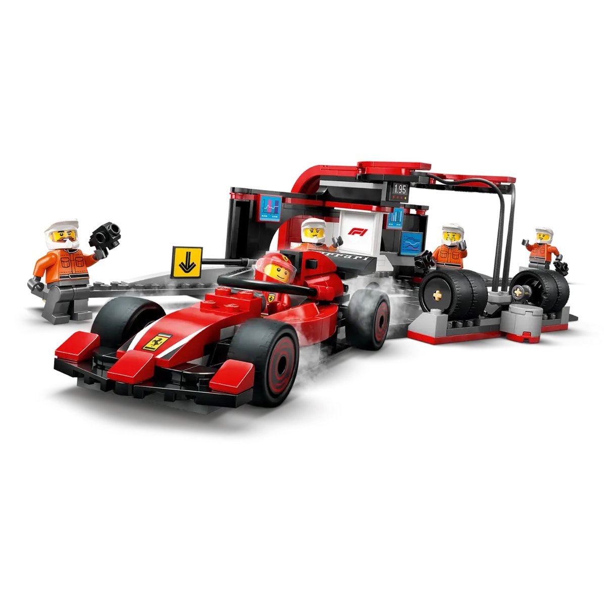 LEGO City - Arrêt au stand de F1 avec voiture Ferrari - 60443 multicolore, LEGO