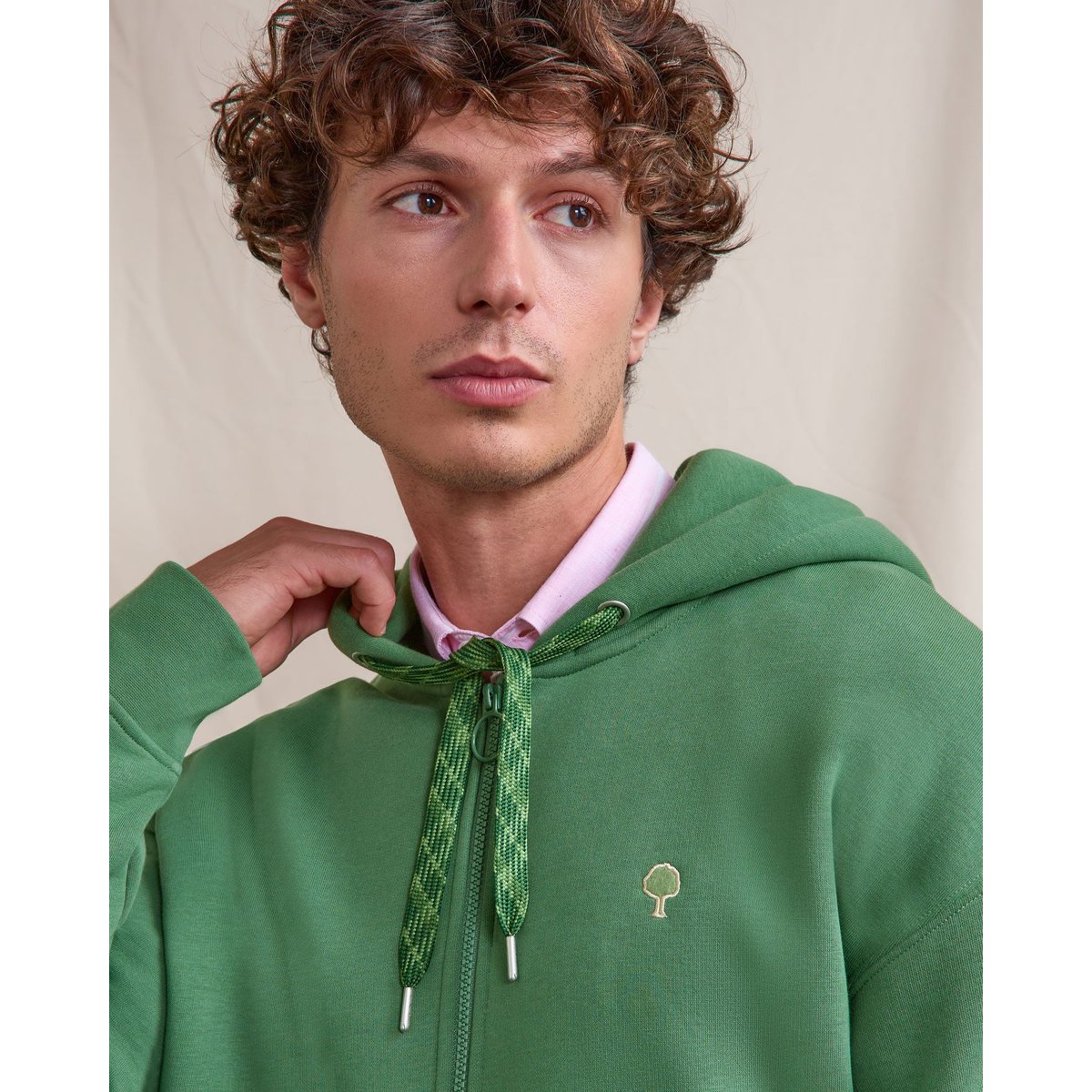 Sweat MESNIL OS vert sapin, FAGUO