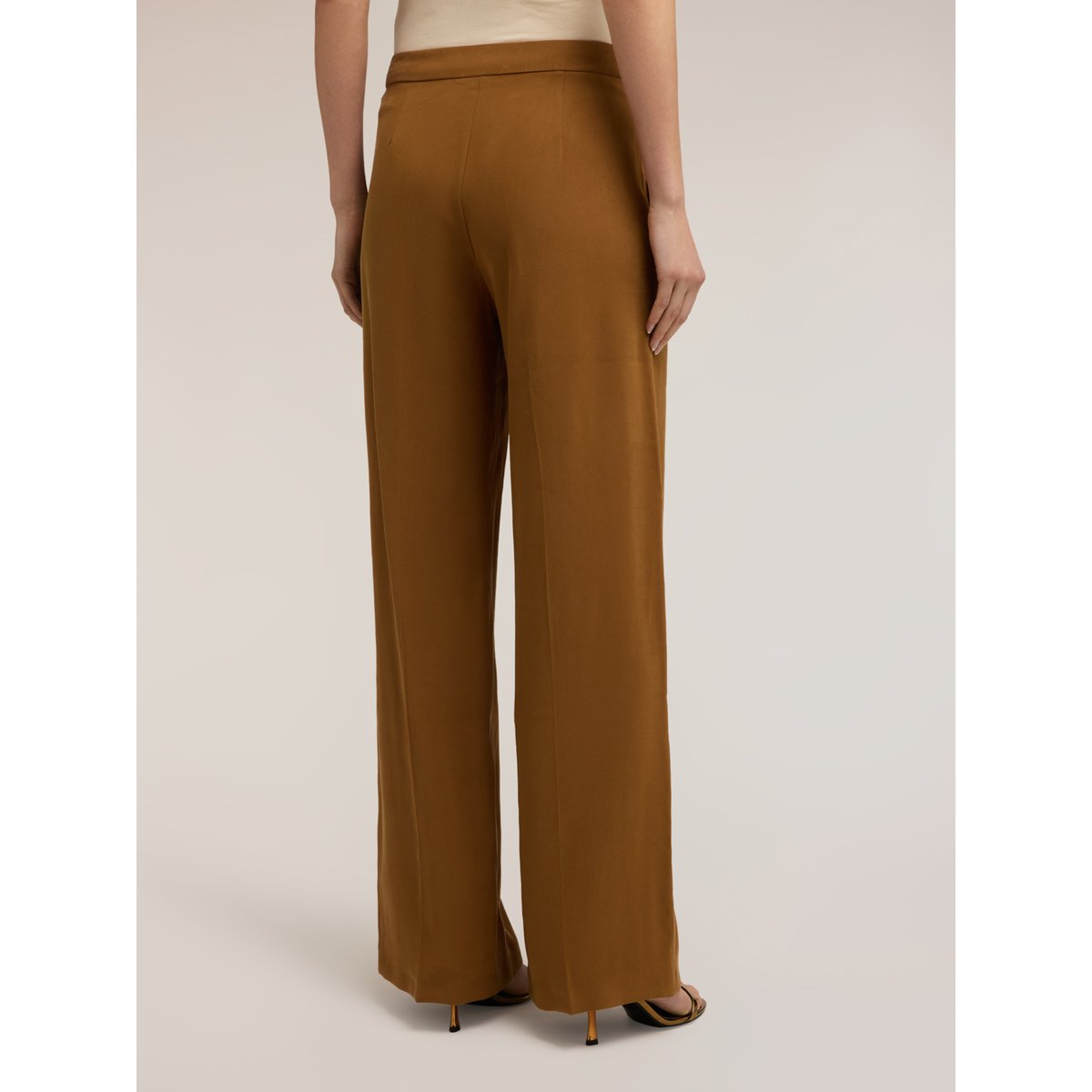 Pantalon palazzo marron, MOTIVI