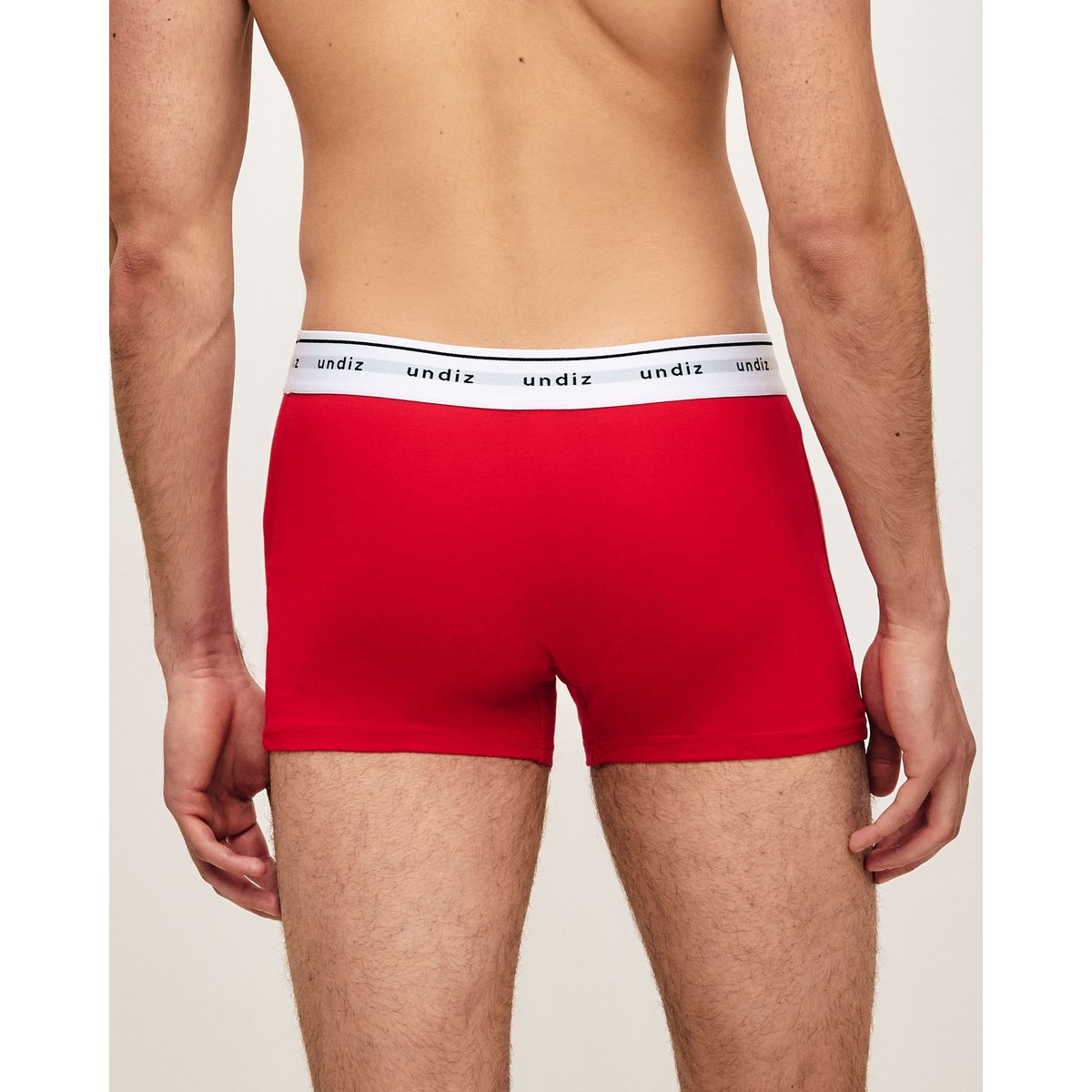 Boxer en coton BOXERUNIZ rouge, UNDIZ