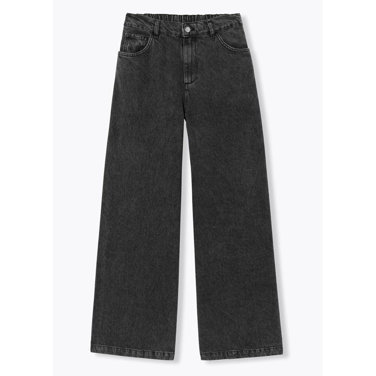 CESAR jean large taille haute noir, PROMOD