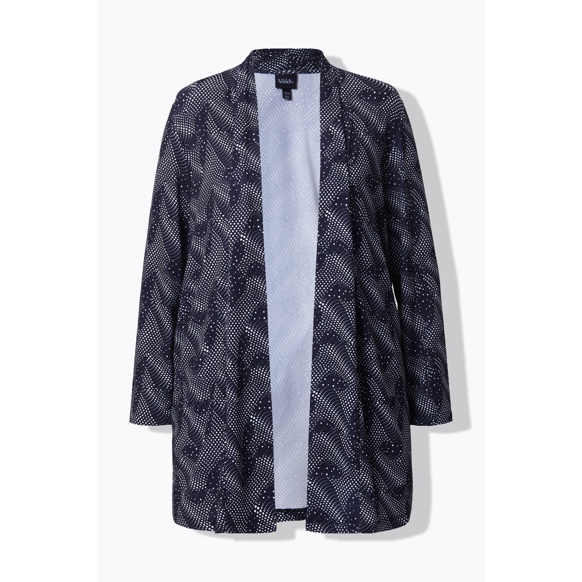 Veste en jersey à manches longues et col noir, ULLA POPKEN