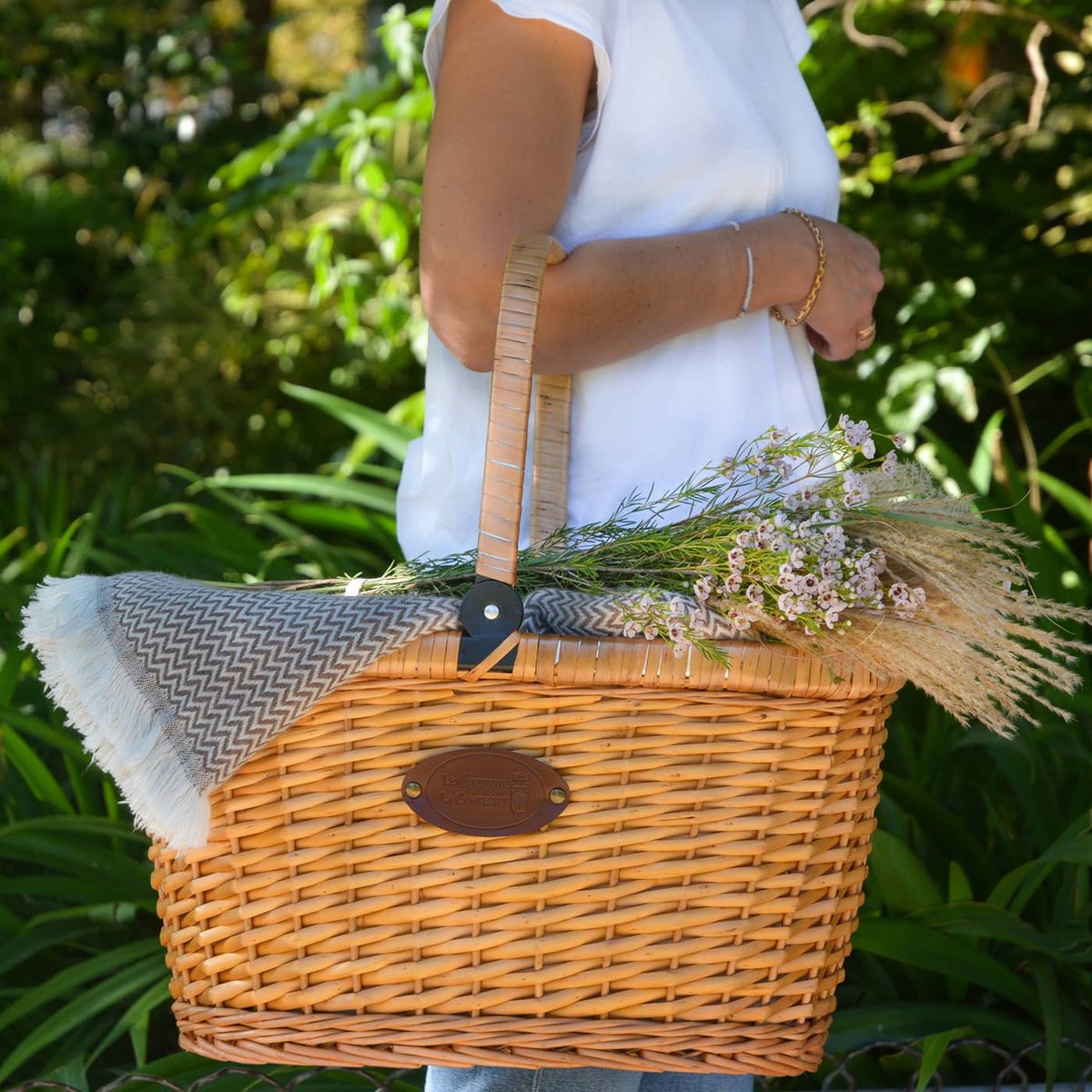 Panier isotherme anse rabattable Chantilly autres, LES JARDINS DE LA COMTESSE