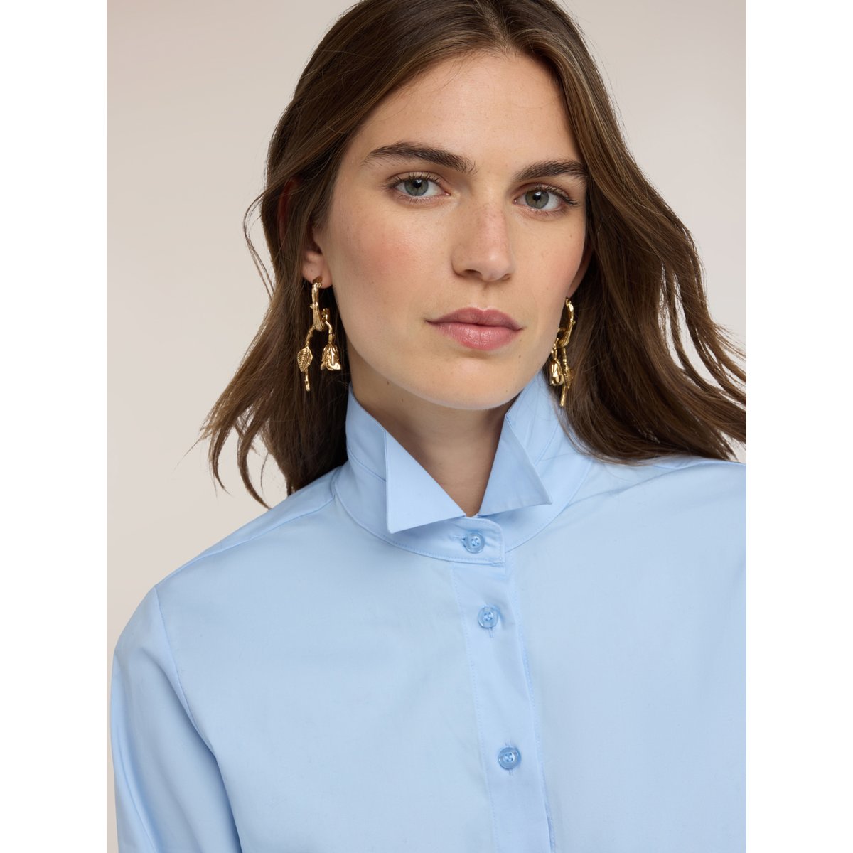 Chemise avec col pointu light - blue, MOTIVI