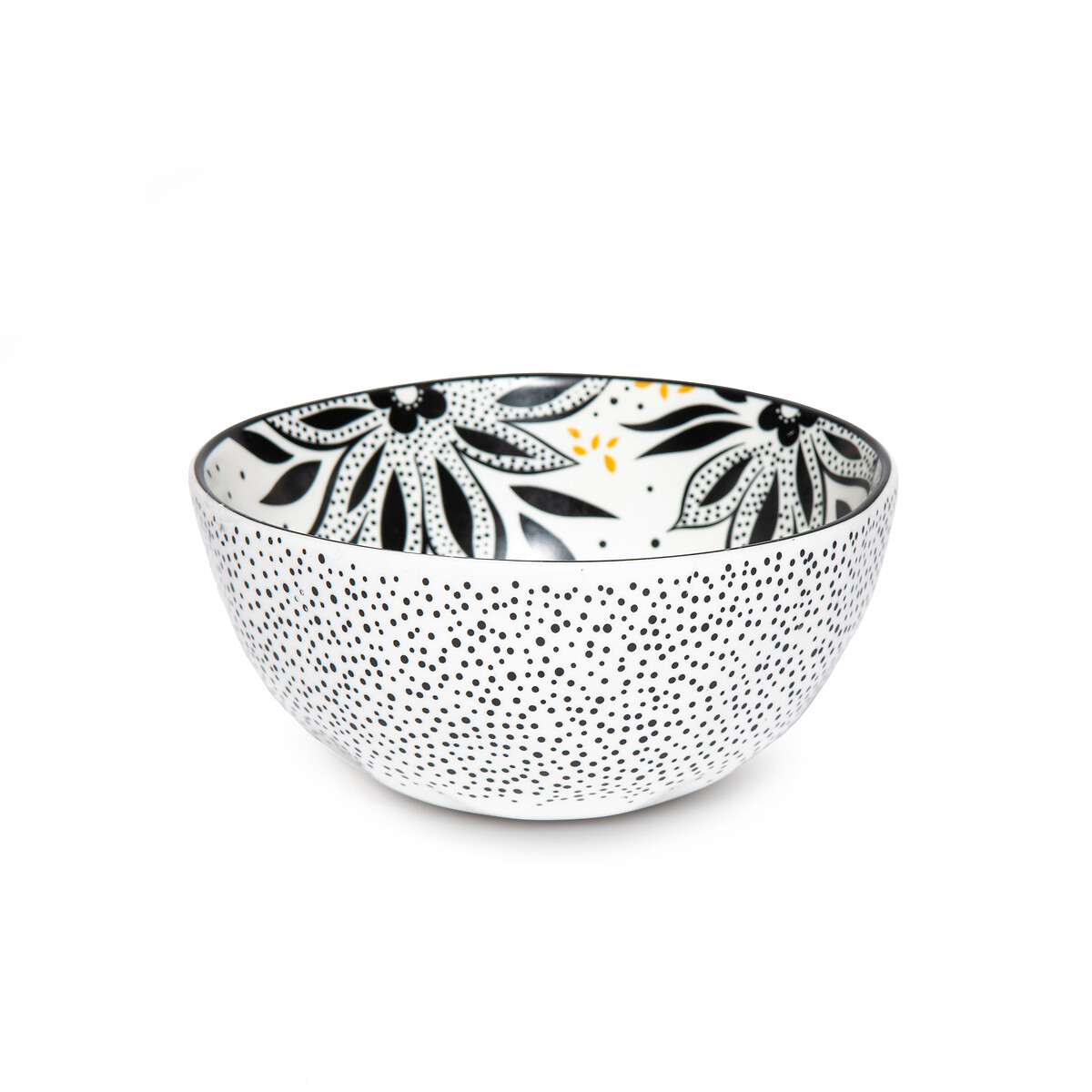 Set of 4 Artisanne Noir Mini Bowls white, SARA MILLER