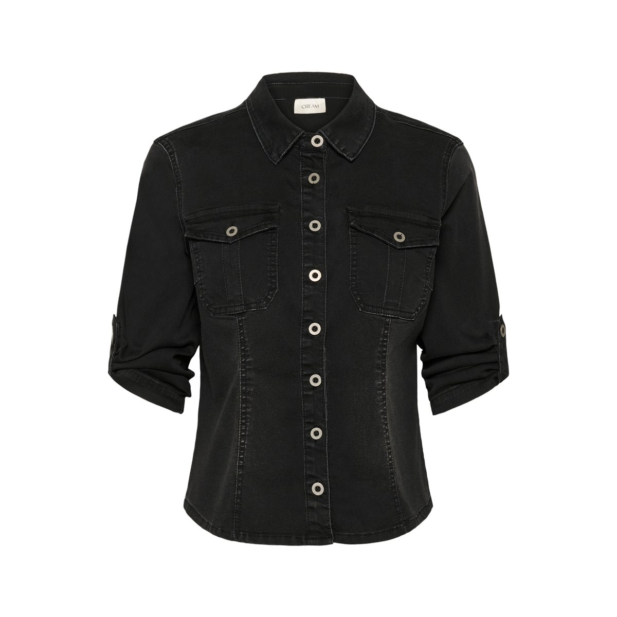 Chemise en jean noir black washed denim, CREAM