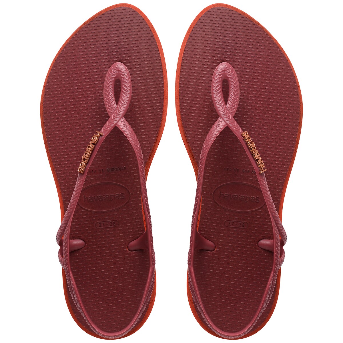 Sandales entre-doigts Luna Point bordeaux, HAVAIANAS