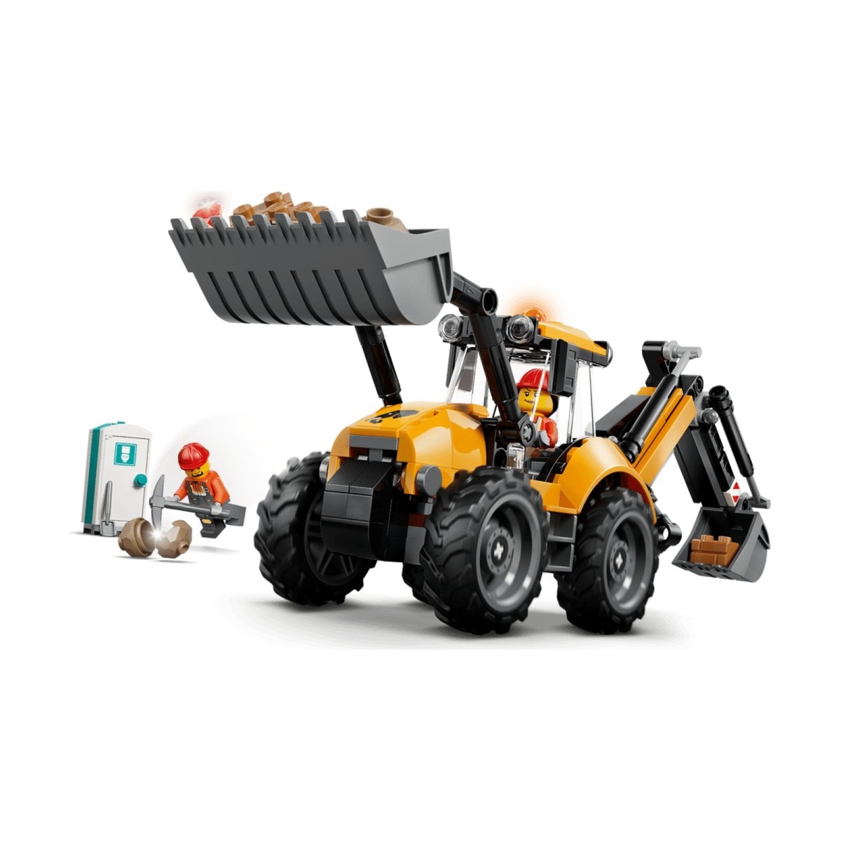 City Le tractopelle jaune multicolore, LEGO