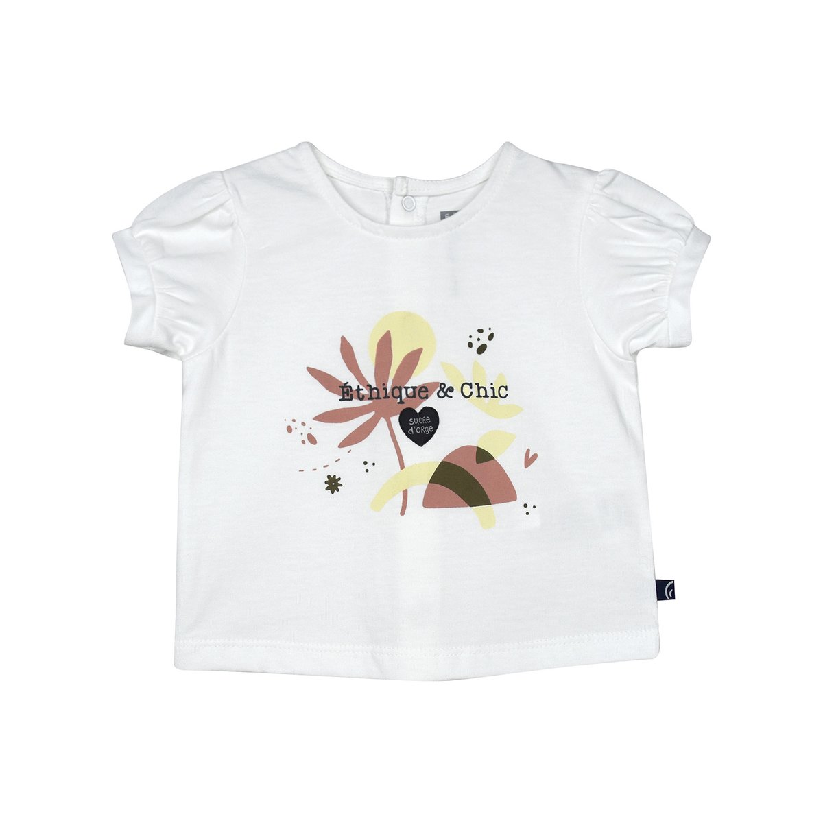 Ensemble t-shirt short radia blanc, SUCRE D'ORGE