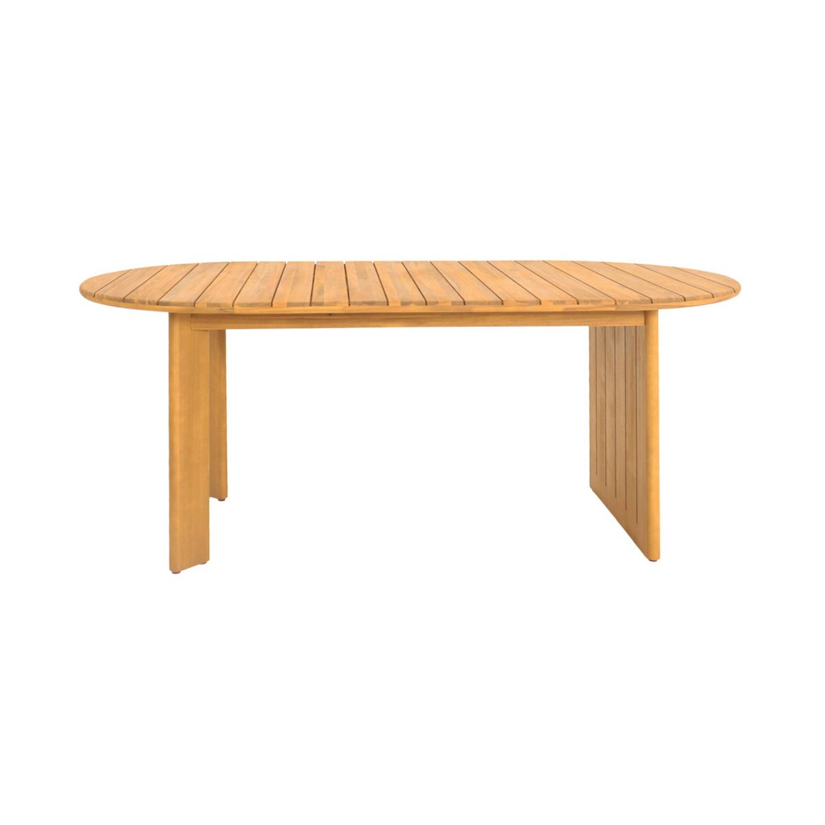 Table de jardin ovale bois d'acacia 6 places BOSCA naturel, SWEEEK