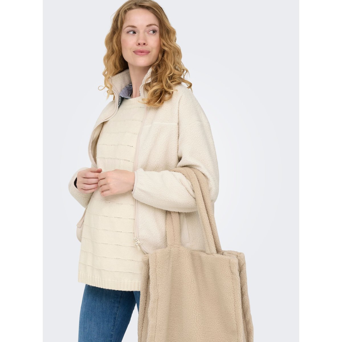 Manteau En Peluche pumice stone, ONLY