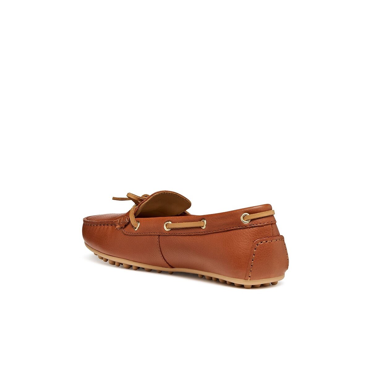 Kalistena Leather Boat Loafers brick red, GEOX