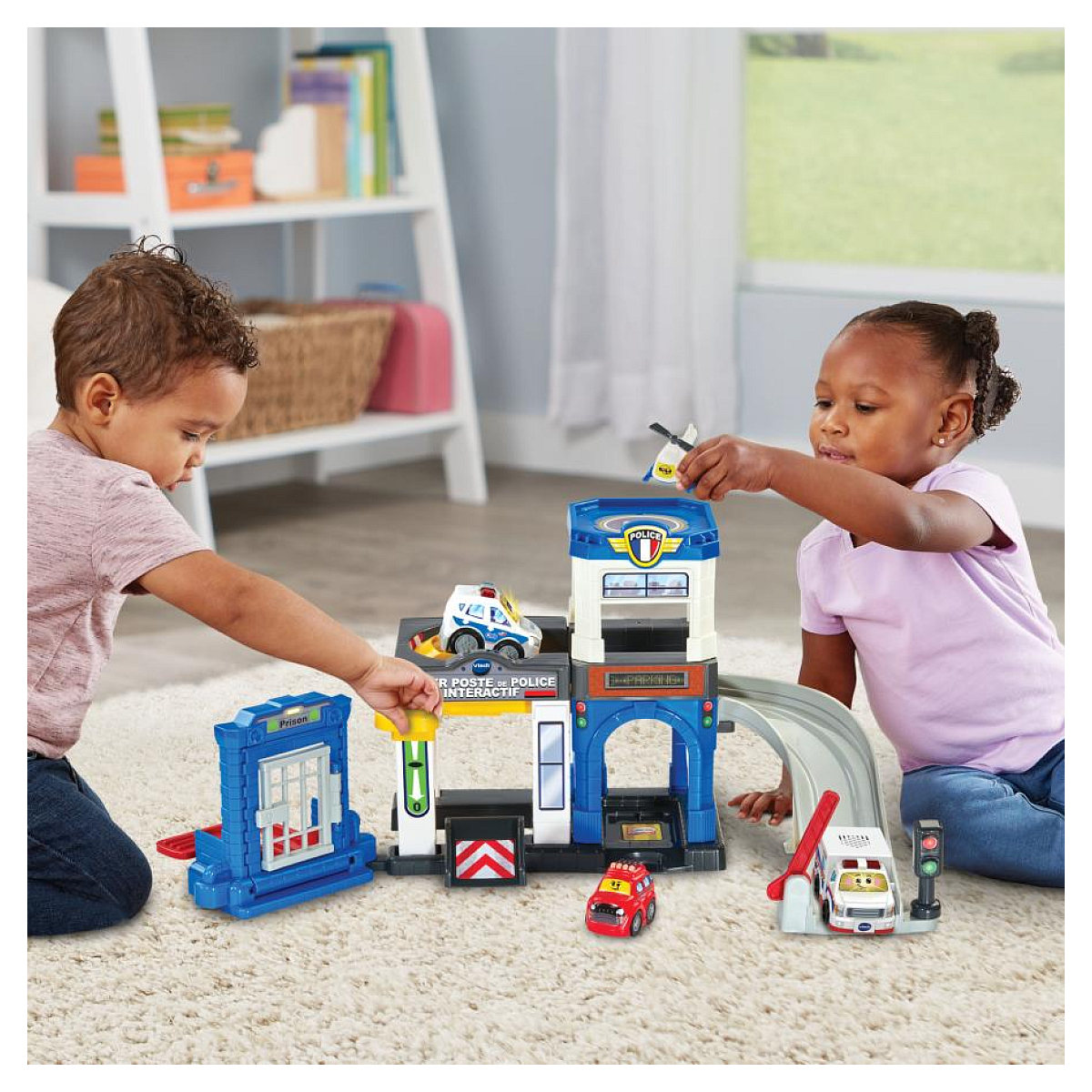 Tut tut bolides serie pro - super poste de police interactif couleur unique, VTECH