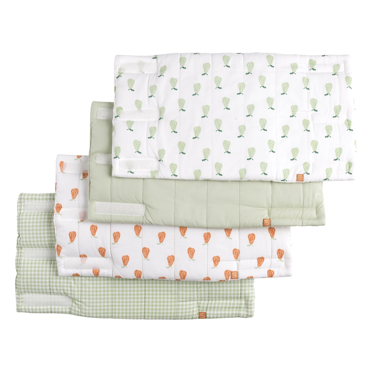 Protections de barreaux de lit coton vert, SAUTHON