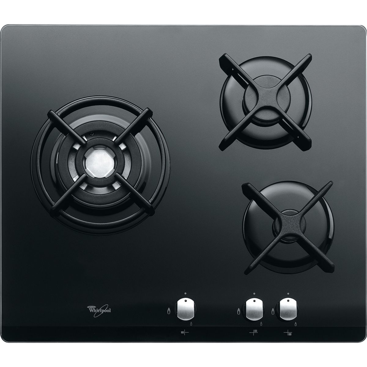 Plaque gaz AKT 404 NB noir, WHIRLPOOL