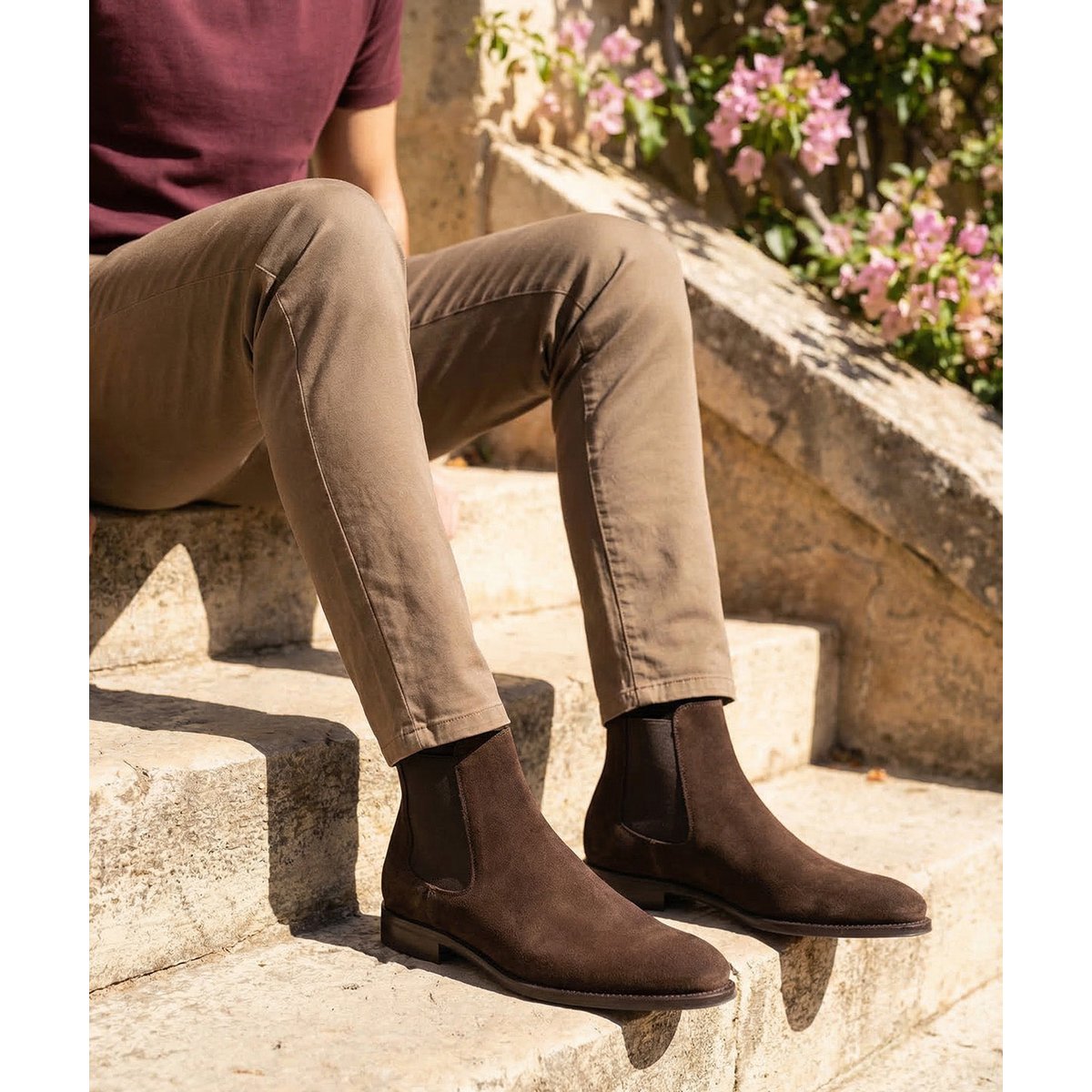 Bottines daim CHELSEA marron, FINSBURY