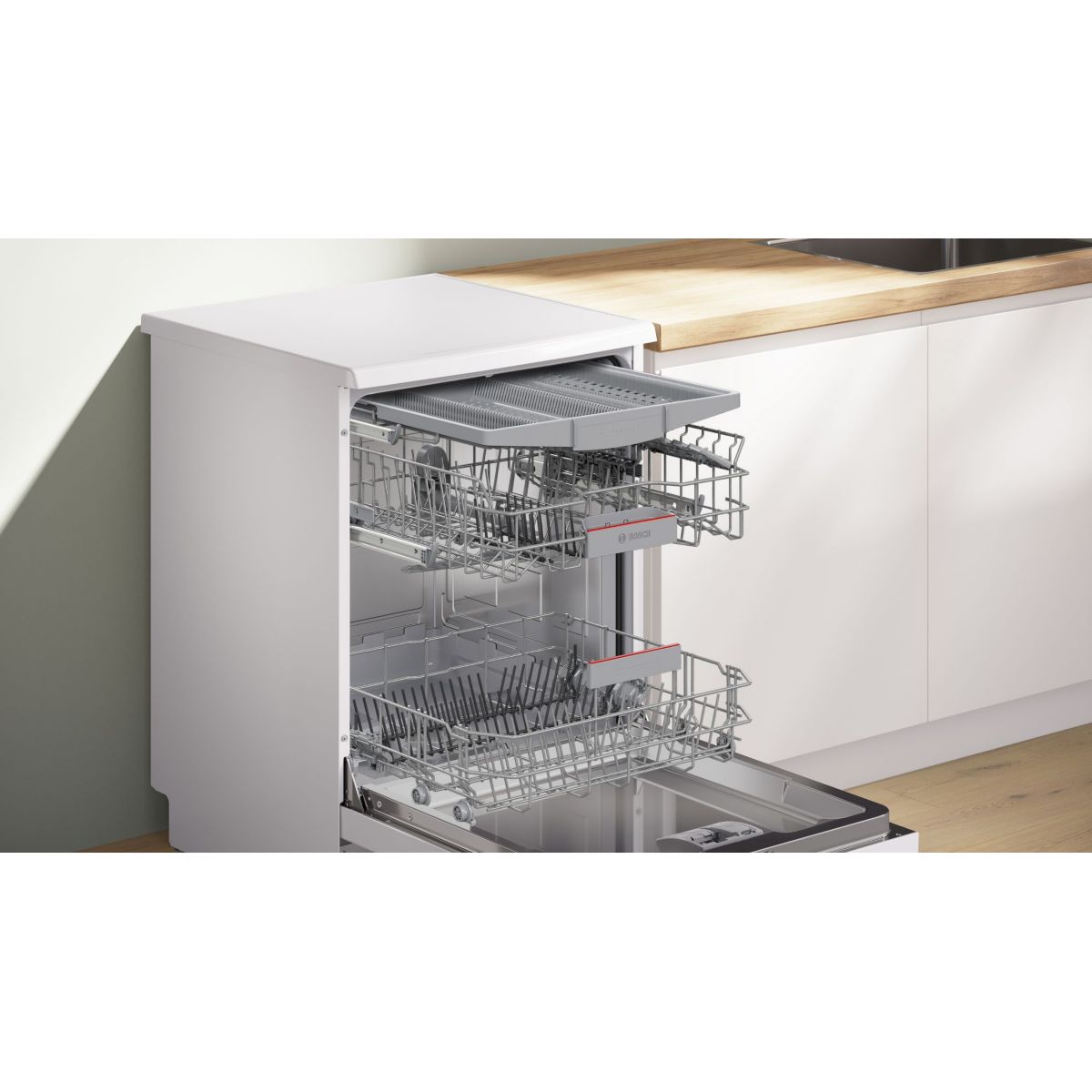 Lave vaisselle 60 cm SMS4EVW00E, SERENITY, Efficient Dry couleur unique, BOSCH