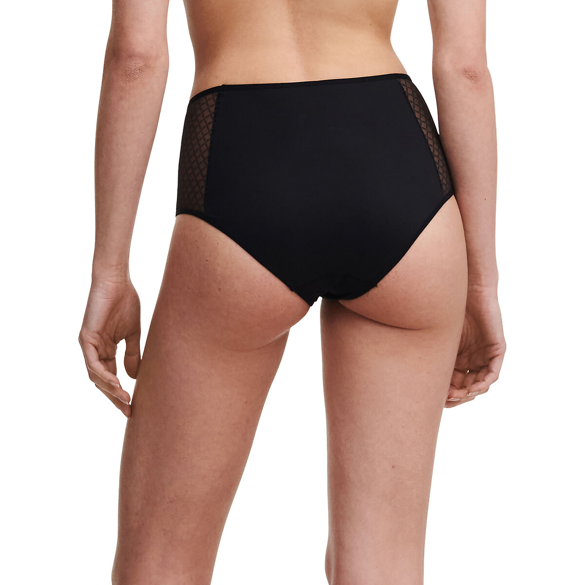 Bedekkende slip met hoge taille Norah Chic zwart, CHANTELLE