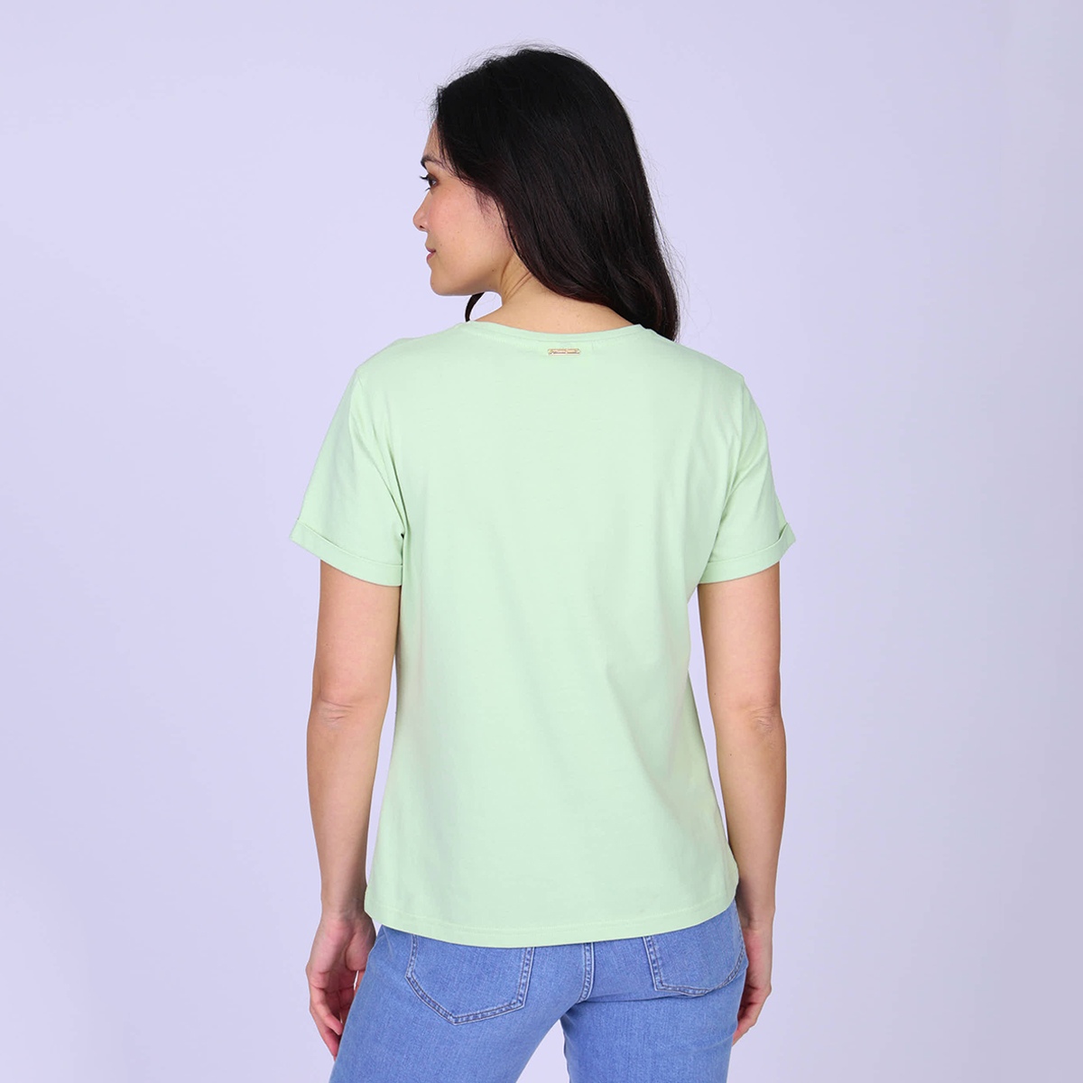 T-shirt cœur Grayce vert clair, MISE AU GREEN