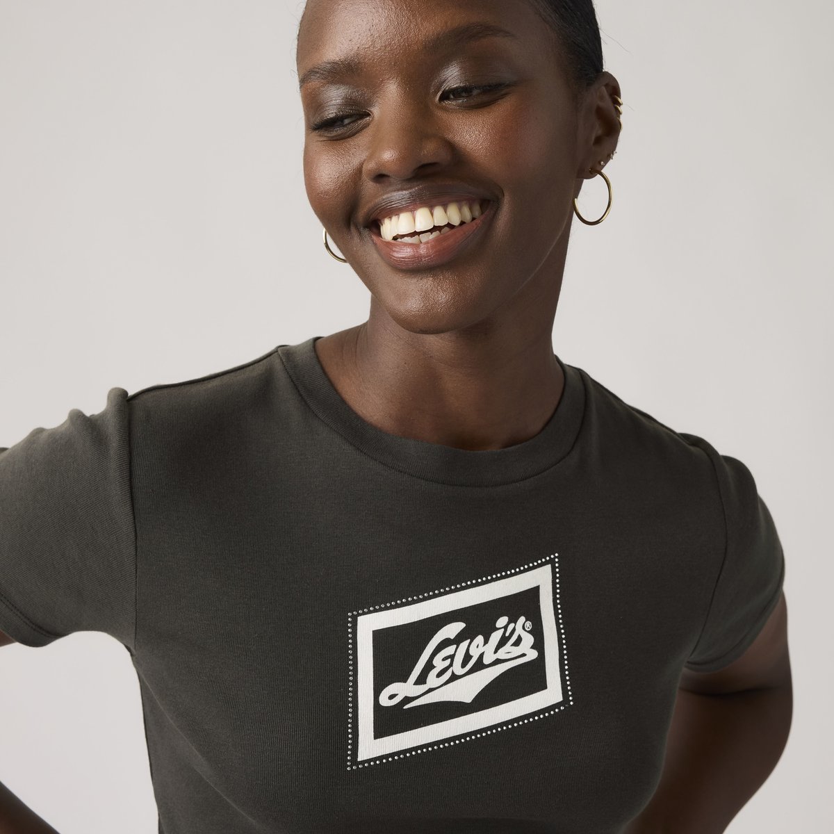 T-shirt graphique essentiel style sport noir - vintage levis logo_shine pirate black, LEVI'S