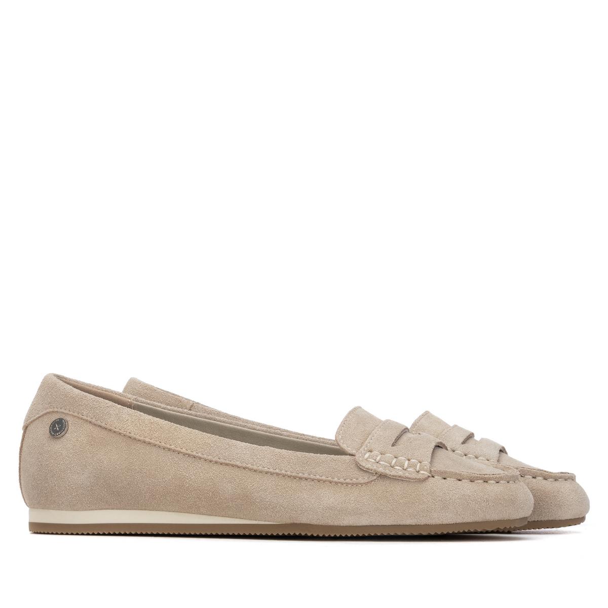 Chaussure Mocassin Plaine Décontractée beige, XTI
