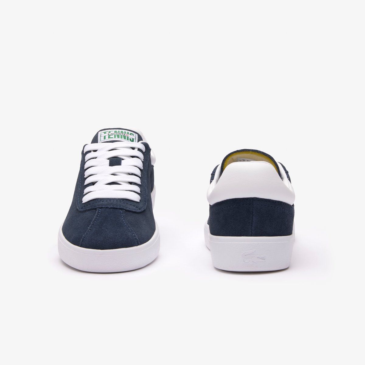 Sneakers Baseshot femme en cuir bleu-092, LACOSTE