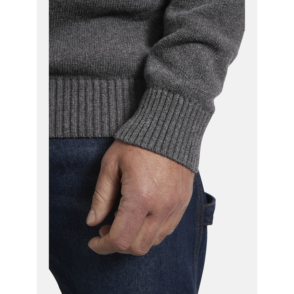 Pull EERU gris foncé, JAN VANDERSTORM
