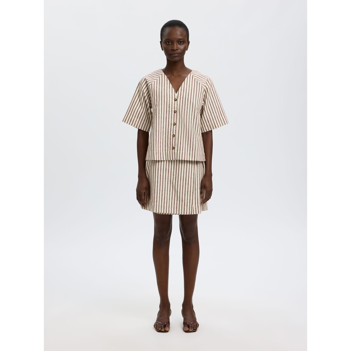 Blouse Manches 2/4 egret, SELECTED