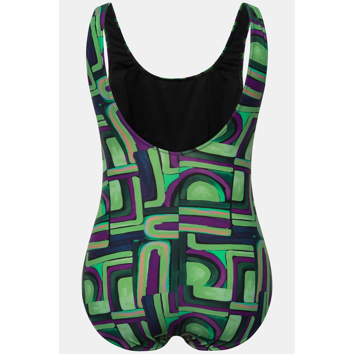 Maillot de bain à tissu graphique forêt verte, ULLA POPKEN