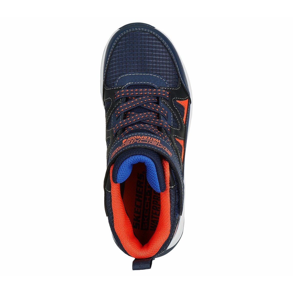 Kids Storm Blazer Trainers: Drizzle Squad navy/orange, SKECHERS