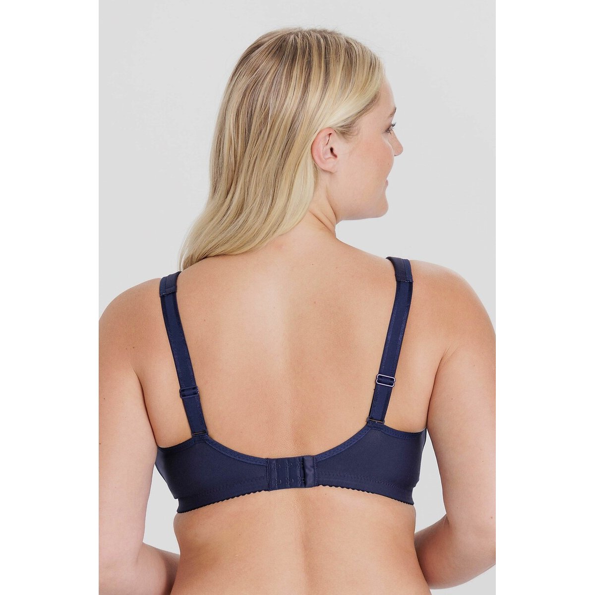 Reggiseno in cotone, senza ferretti, minimizer blu scuro, MISS MARY OF SWEDEN