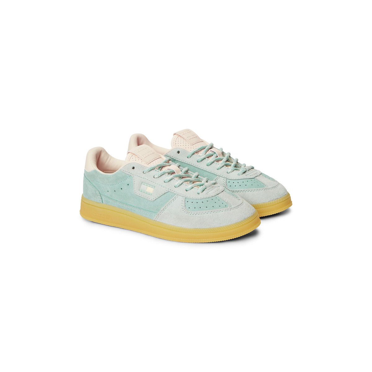 The Greenwich Suede Trainers light blue, TOMMY JEANS