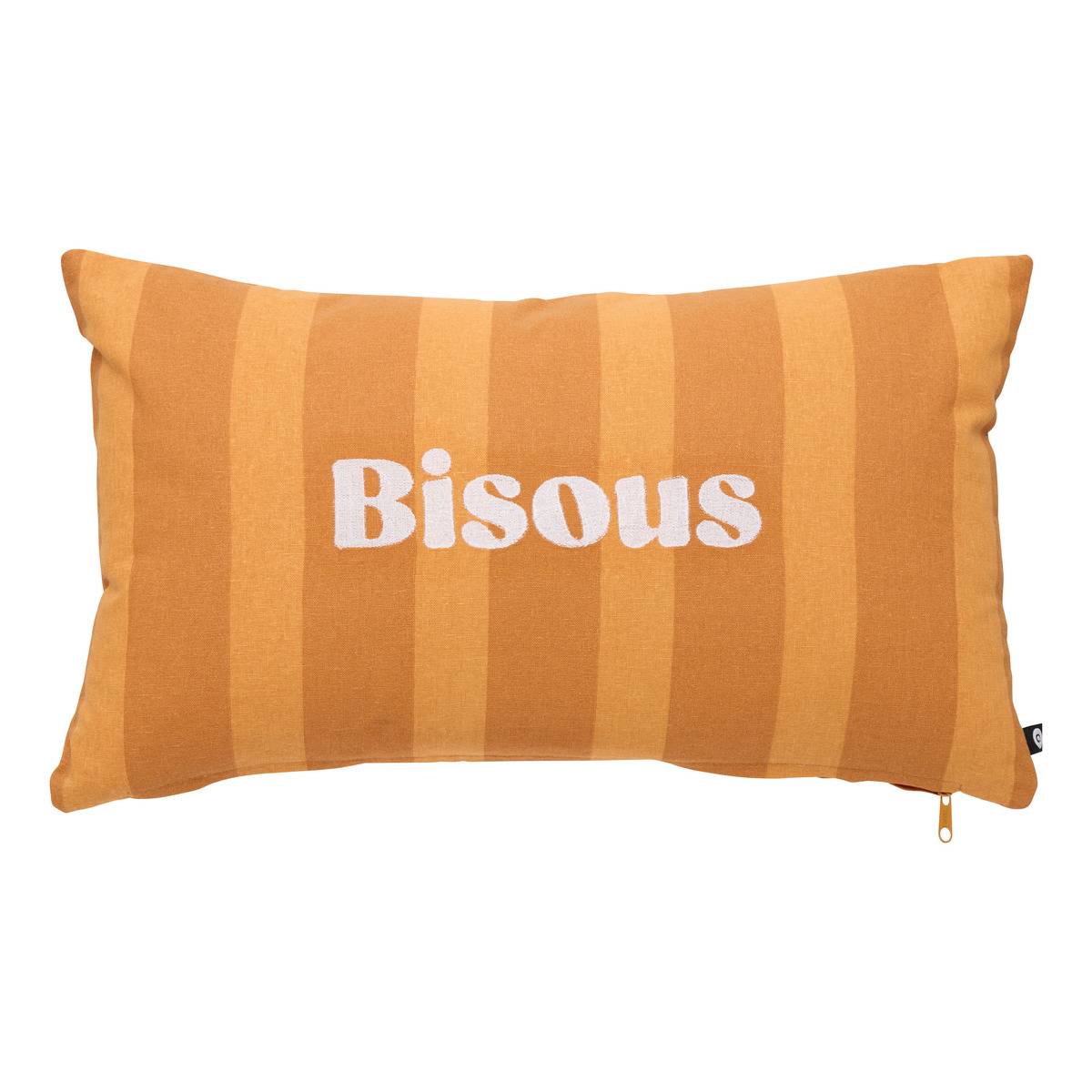 Coussin rectangulaire BICHETTE ocre, ATMOSPHERA