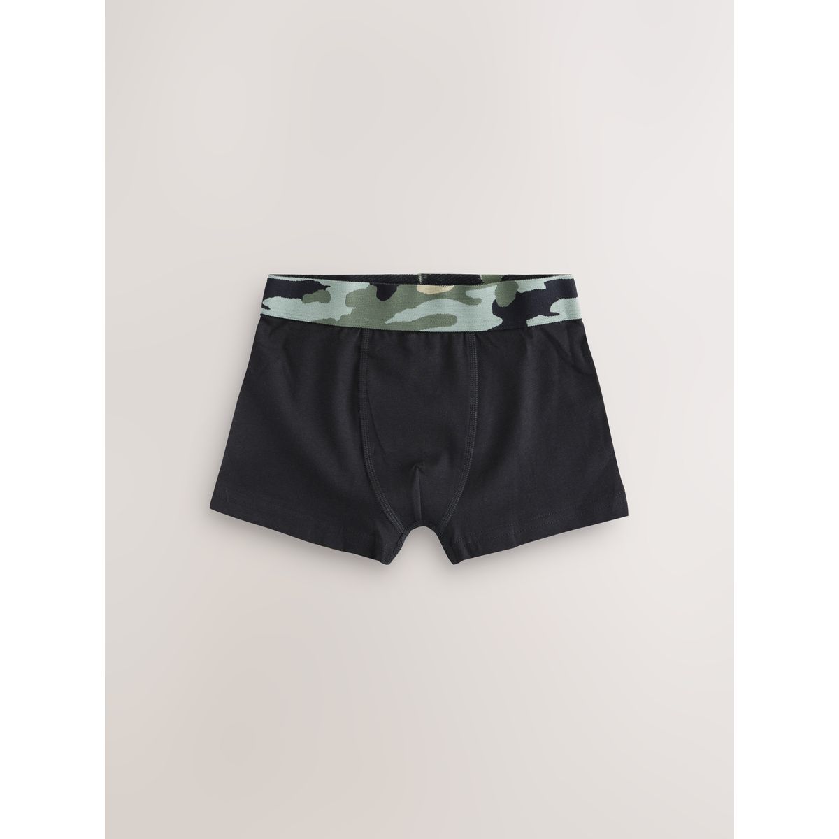 Boxer, lot de 5 noir avec ceinture camouflage, NEXT