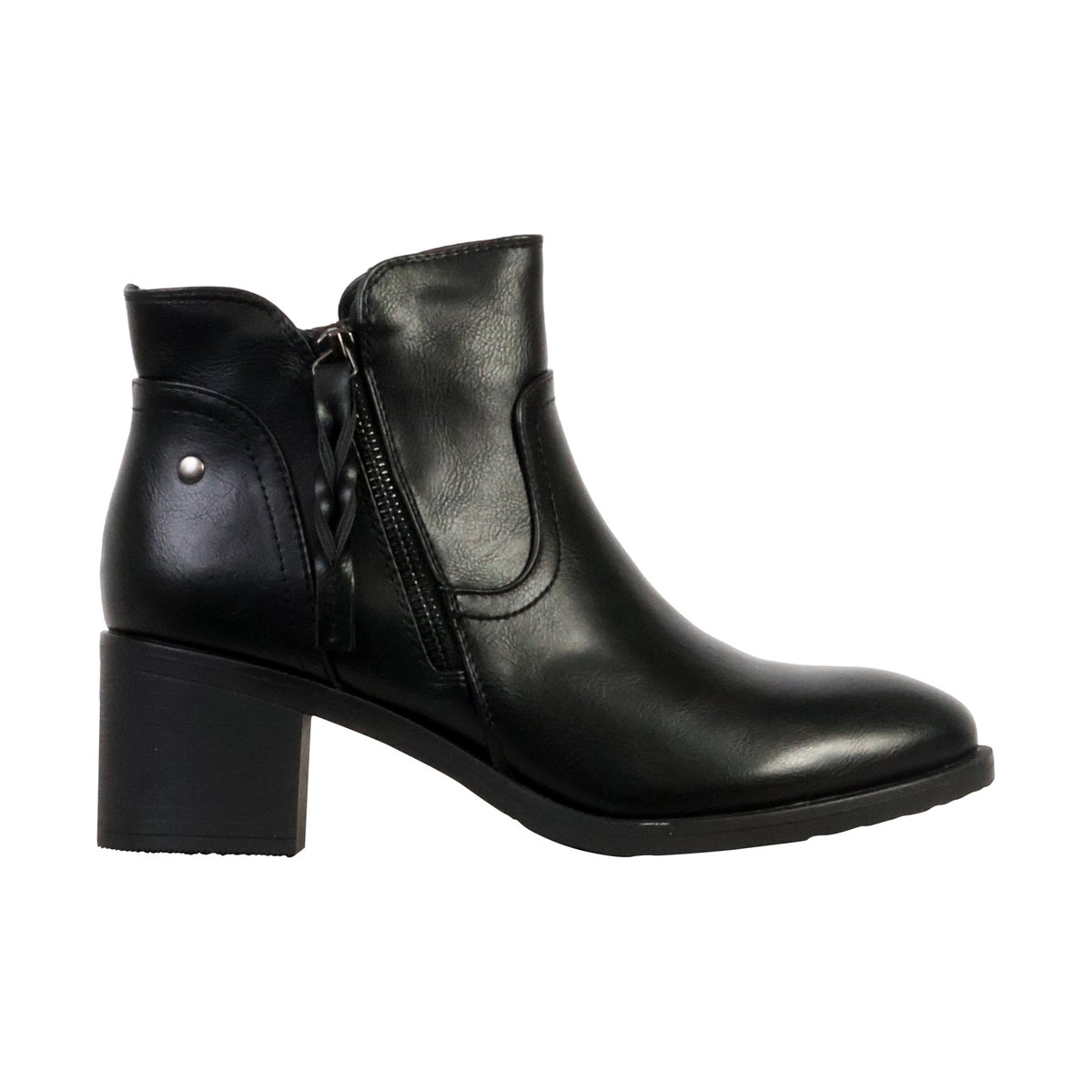 Bottines à Zip Super Mode noir, ENZA NUCCI