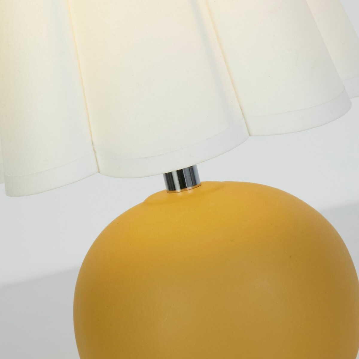 Pori Rechargeable Ceramic Table Lamp in Ochre chrome, SO'HOME